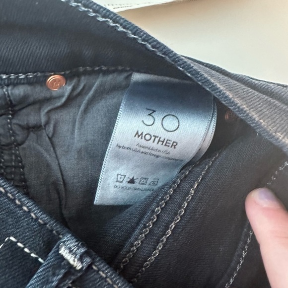 MOTHER Stunner Zip Two Step Ankle Fray Jeans LAST CALL Skinny Distressed Raw Hem - Picture 8 of 9